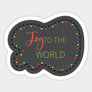 Joy To The World Sticker